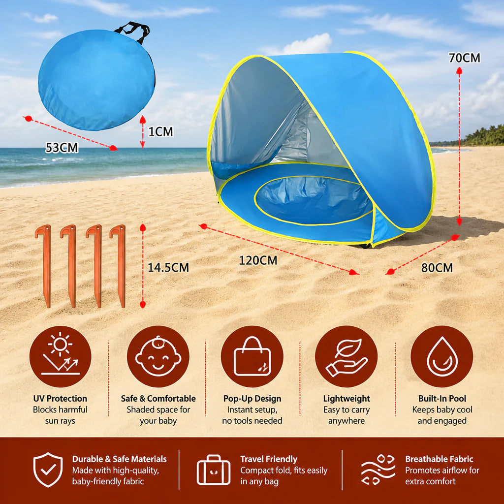 Tente de Plage Pop-Up Bébé