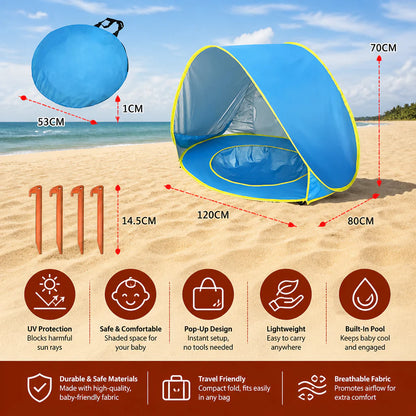 Tente de Plage Pop-Up Bébé