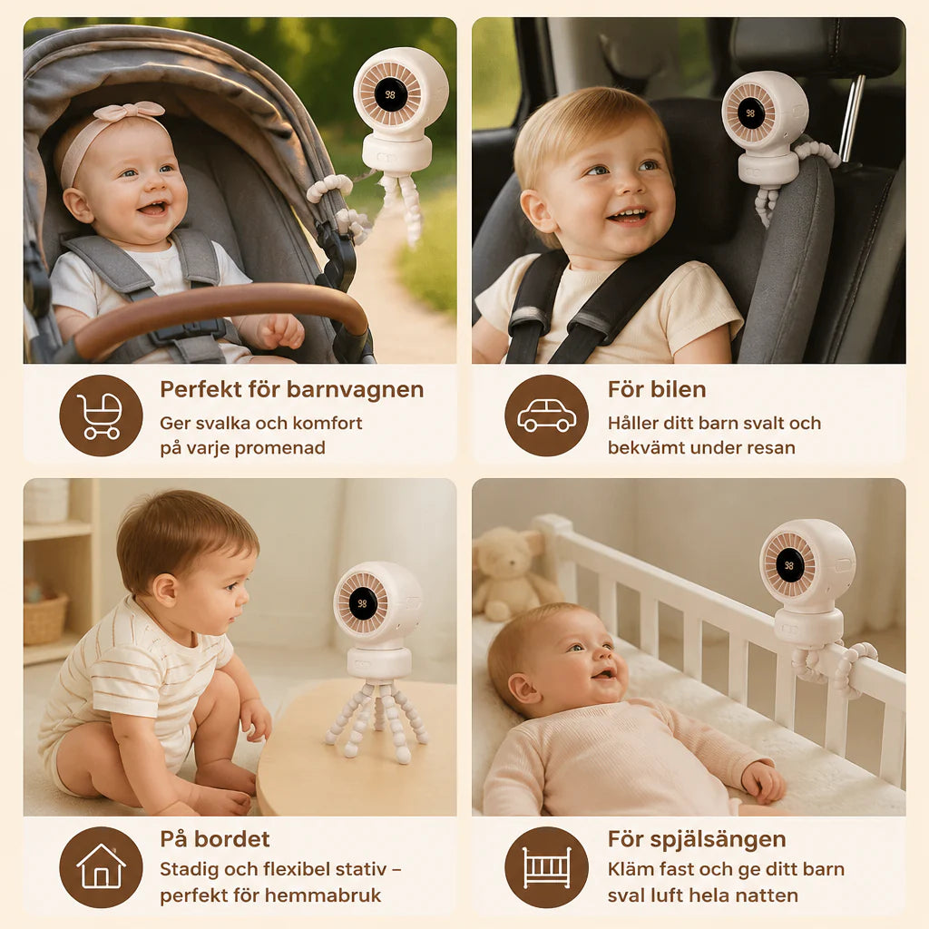 Mini Ventilateur pour Poussette